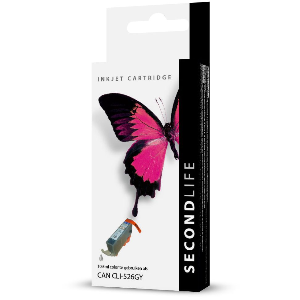 SecondLife Canon CLI-526 grijs cartridge, huismerk
