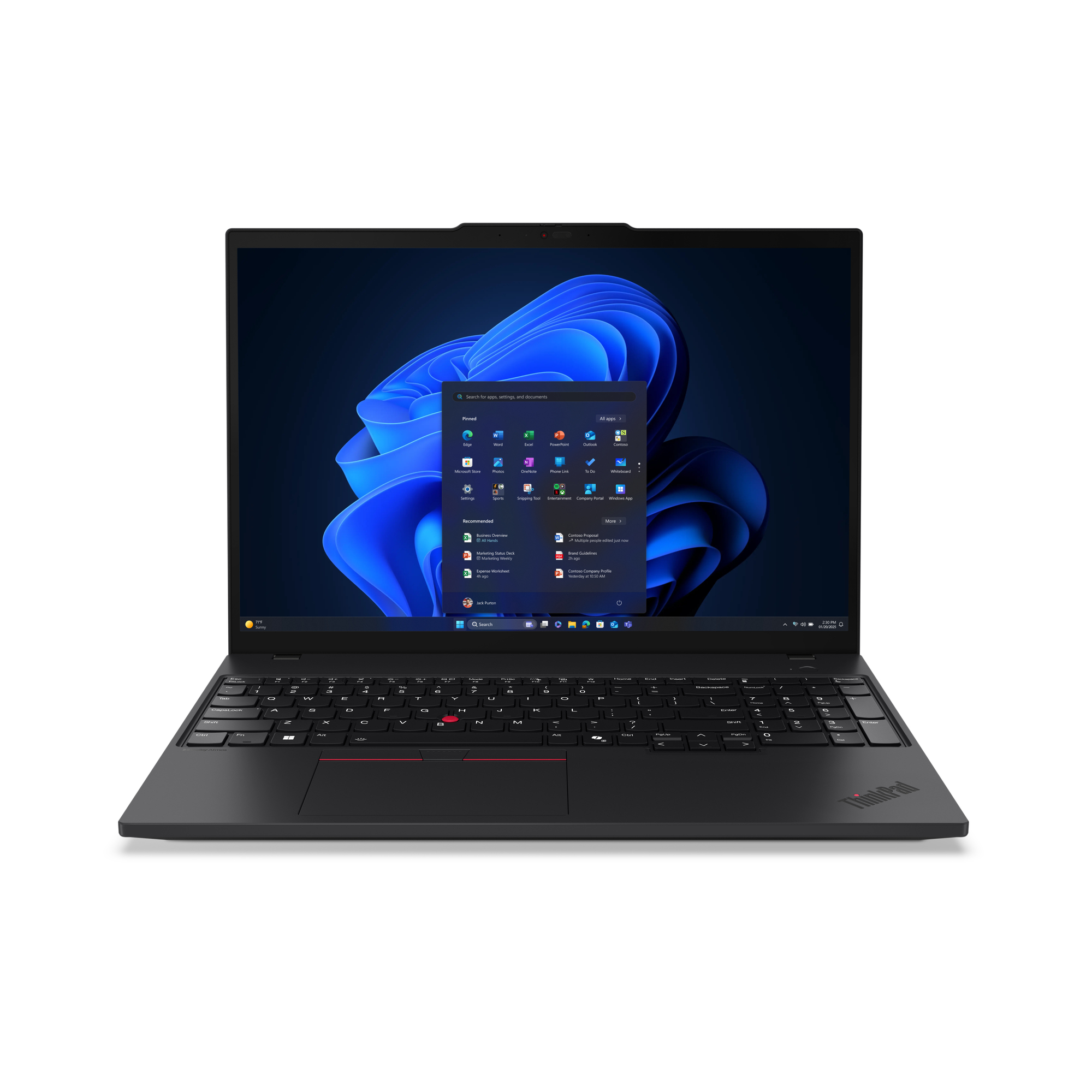 Lenovo ThinkPad T16 (16i) WUXGA:  (Intel) Copilot+ PC Intel Core Ultra 7, 32GB DDR5, 1TB SSD, Wi-Fi 7, Windows 11 P