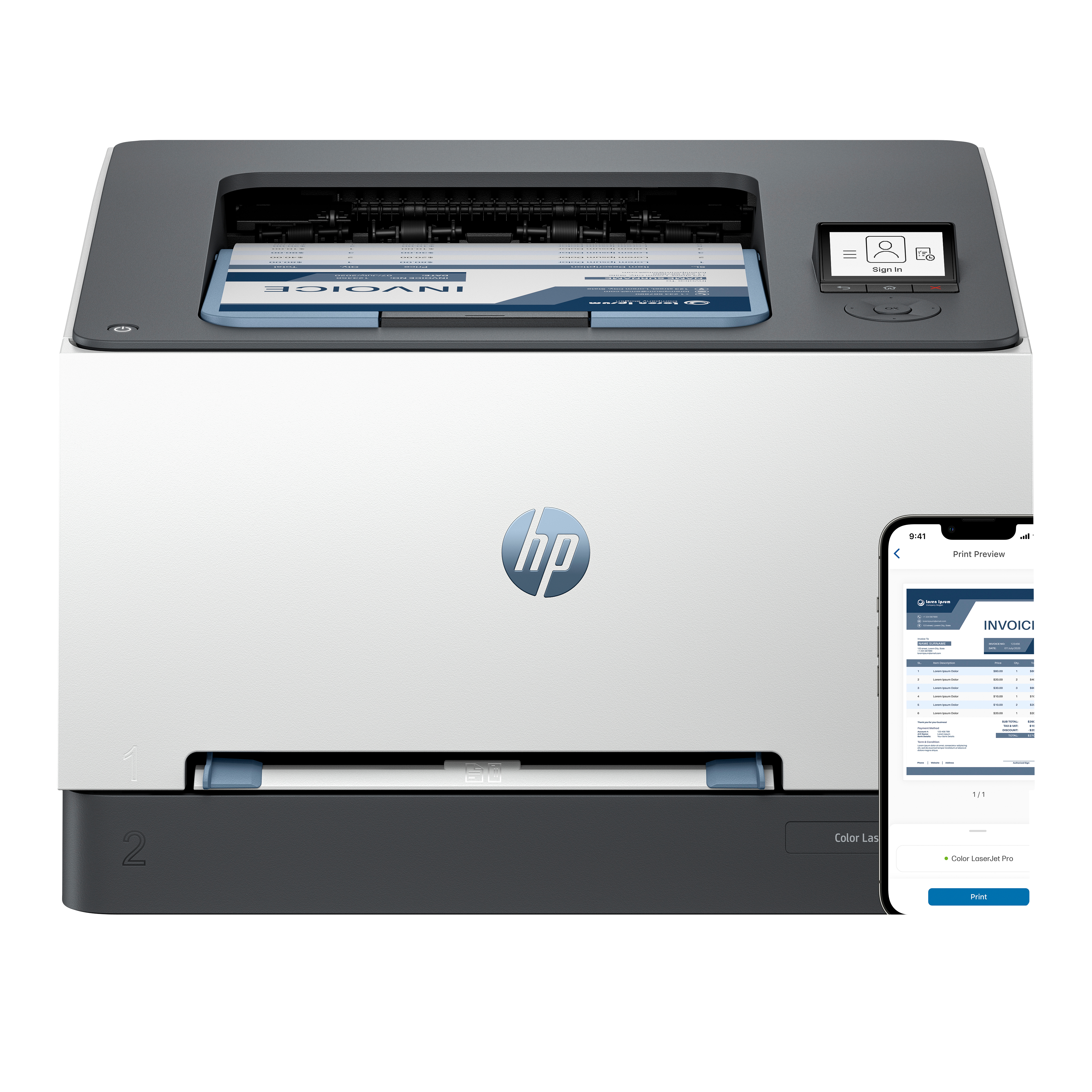 HP Color LaserJet Pro 3202dw / WLAN / Wit-Zwart