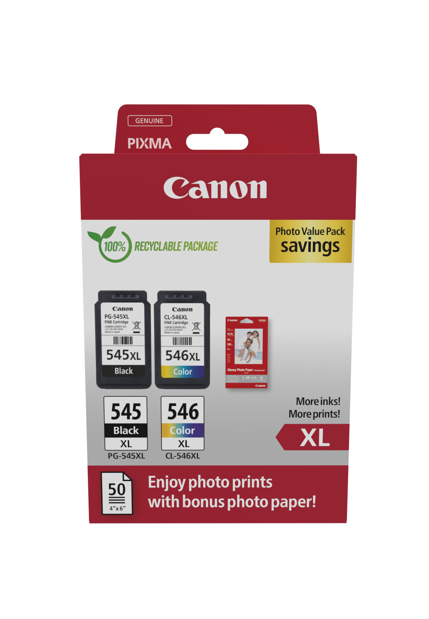 Canon PG-545XL/CL-546XL ValuePack 28,0ml (Origineel)