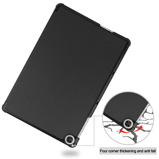 Bekijk afbeelding 2 van Huawei MatePad T 10S (10.1 Inch) Hoes - Tri-Fold Book Case - Zwart