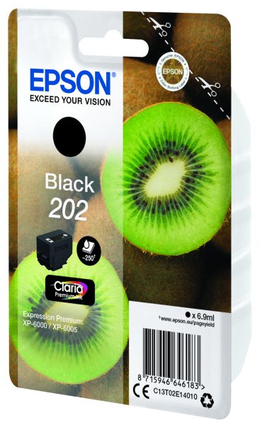 Bekijk afbeelding 3 van Epson Claria Premium 202 Zwart 6,9ml (Origineel)
