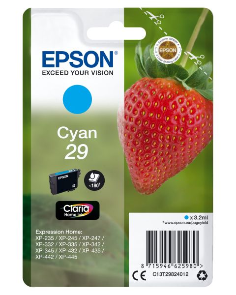 Epson T2982 Cyaan 3,2ml (Origineel)