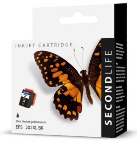 SecondLife Epson 202XL, Black, huismerk
