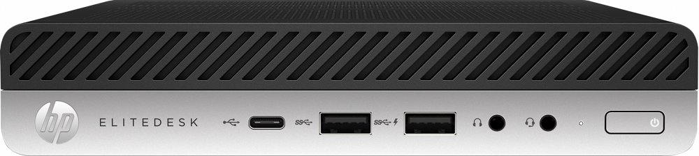 HP EliteDesk Mini 800 G4; Intel Core i5-8500, 8GB RAM, 256GB SSD, Windows 11 Professional, Refurbished Silver
