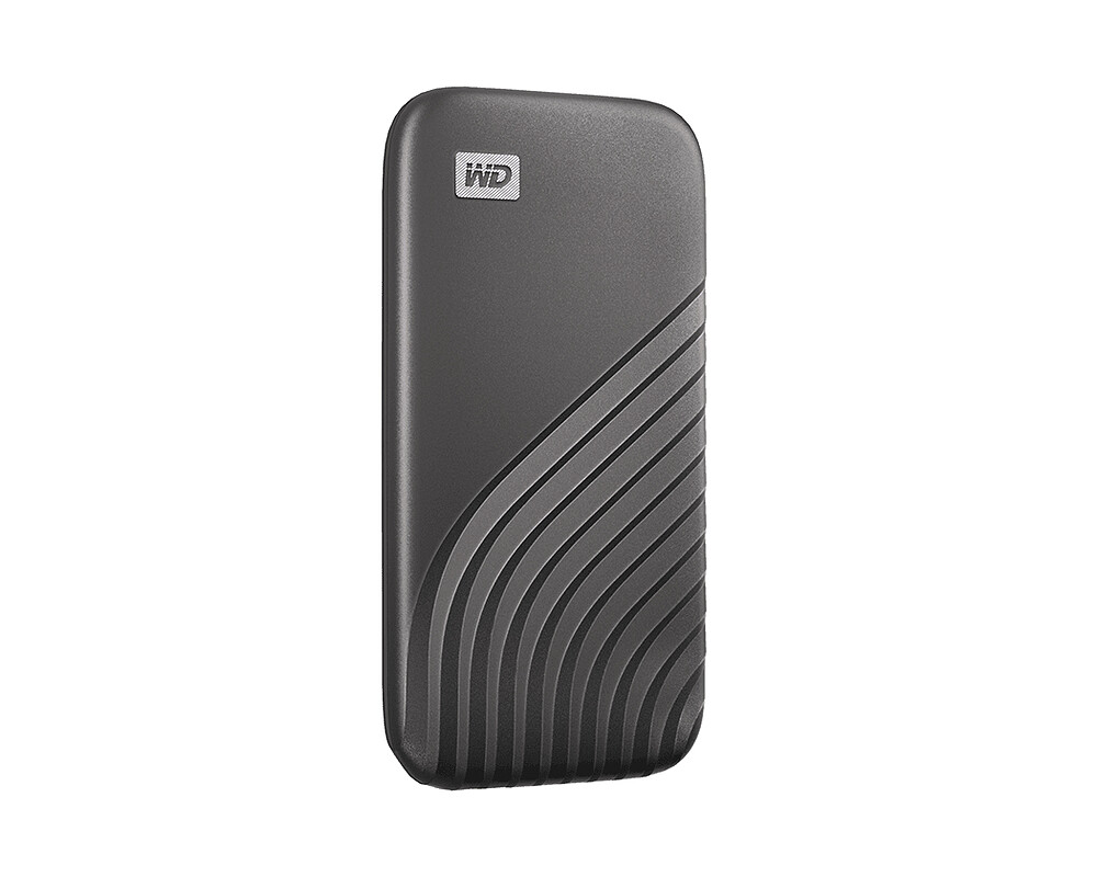 1,0TB WD My Passport 2,5 inch/Grijs/USB-C/1050/1000